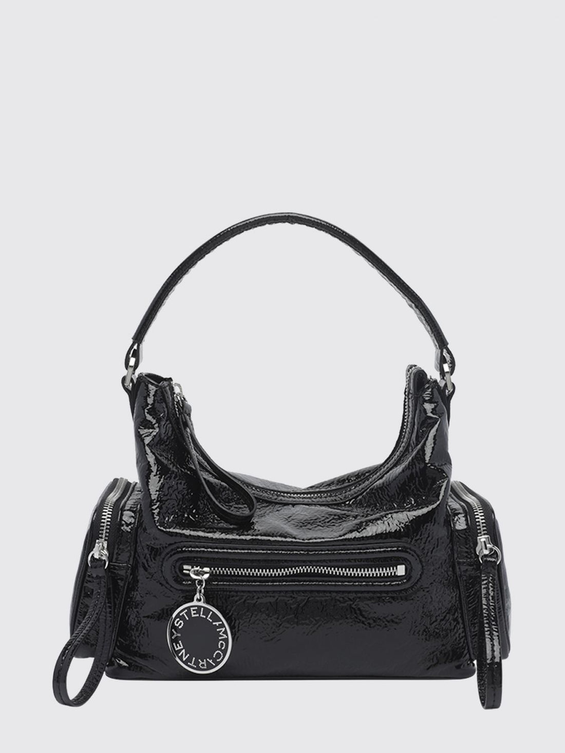 STELLA MCCARTNEY OS dartmoor naplak shoulder bag with removable strap