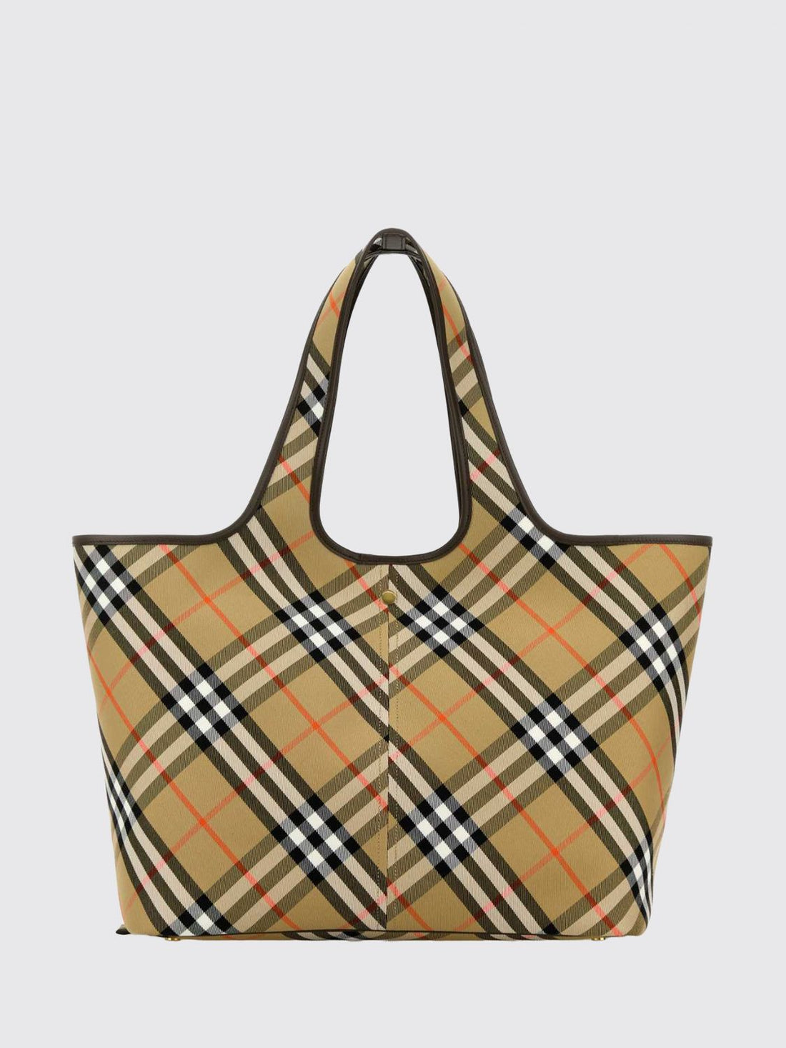 BURBERRY OS medium tote bag in vintage check cotton with removable pouch