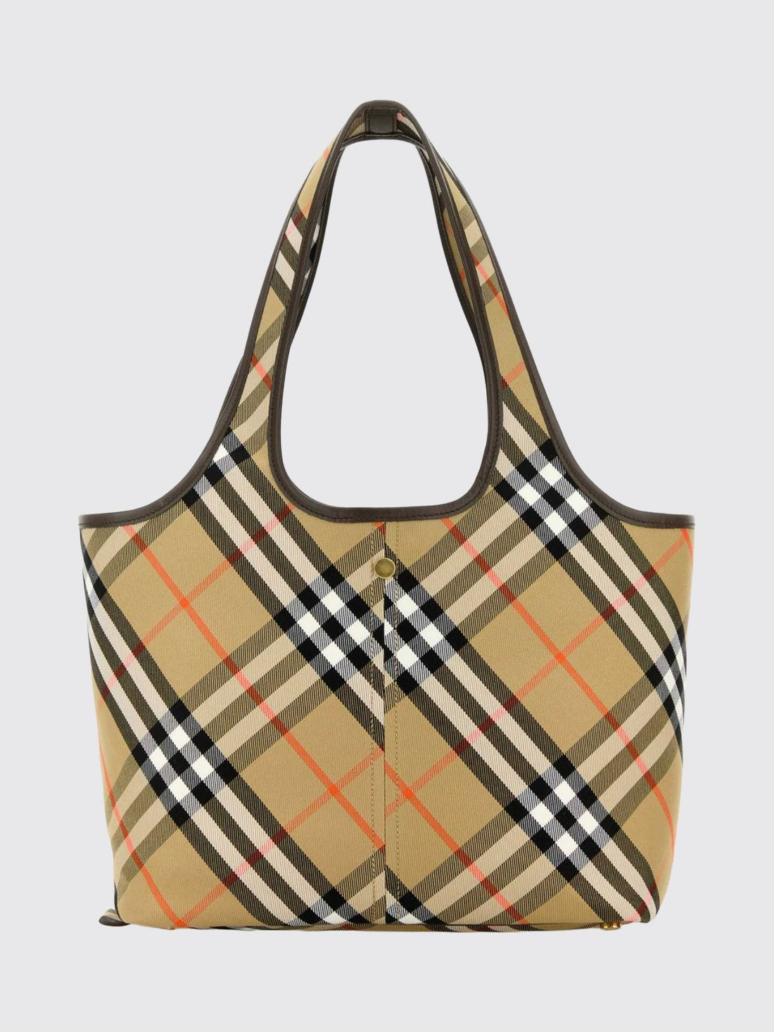 BURBERRY OS small tote bag in vintage check cotton with removable pouch