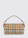 small note handbag in vintage check canvas and leather