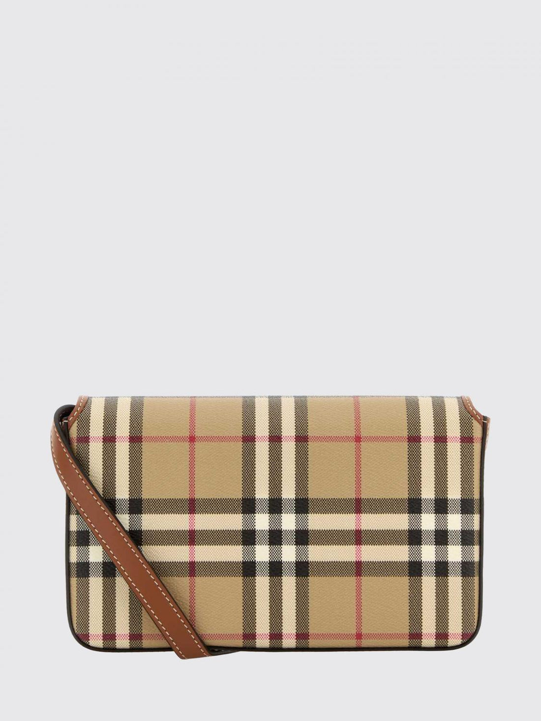 BURBERRY OS hampshire crossbody bag in vintage check canvas with flap closure