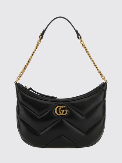 gg marmont matelassé nappa hobo shoulder bag with monogram