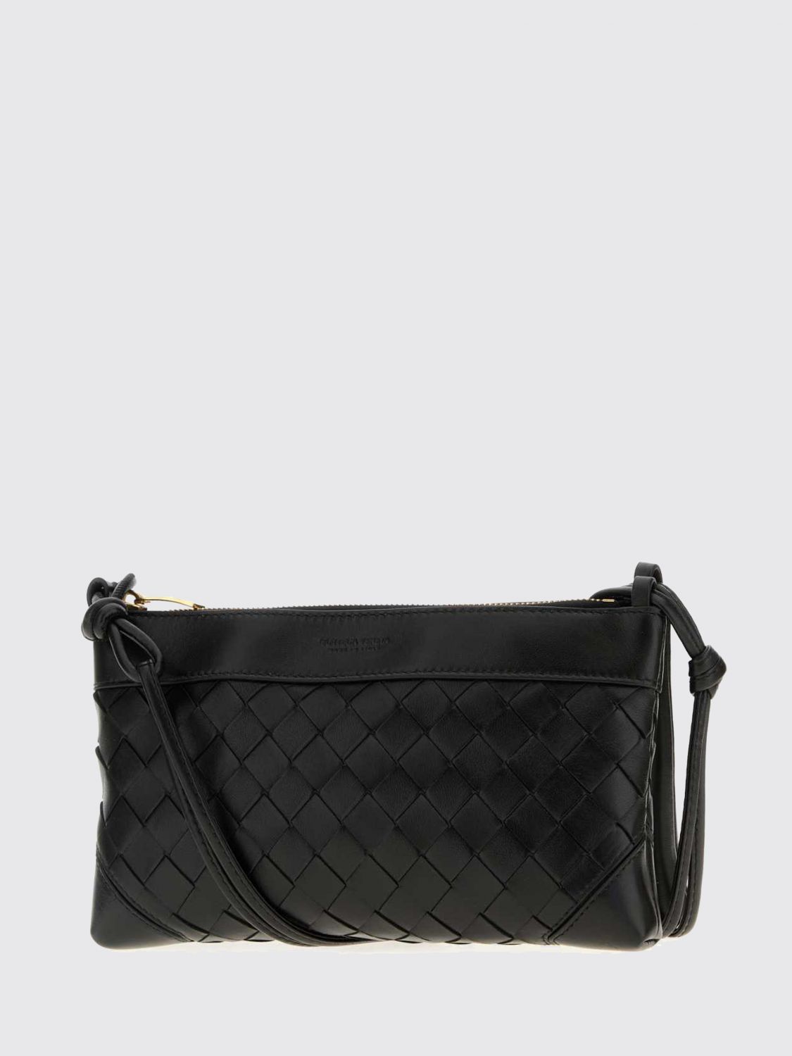 intrecciato calfskin leather crossbody bag