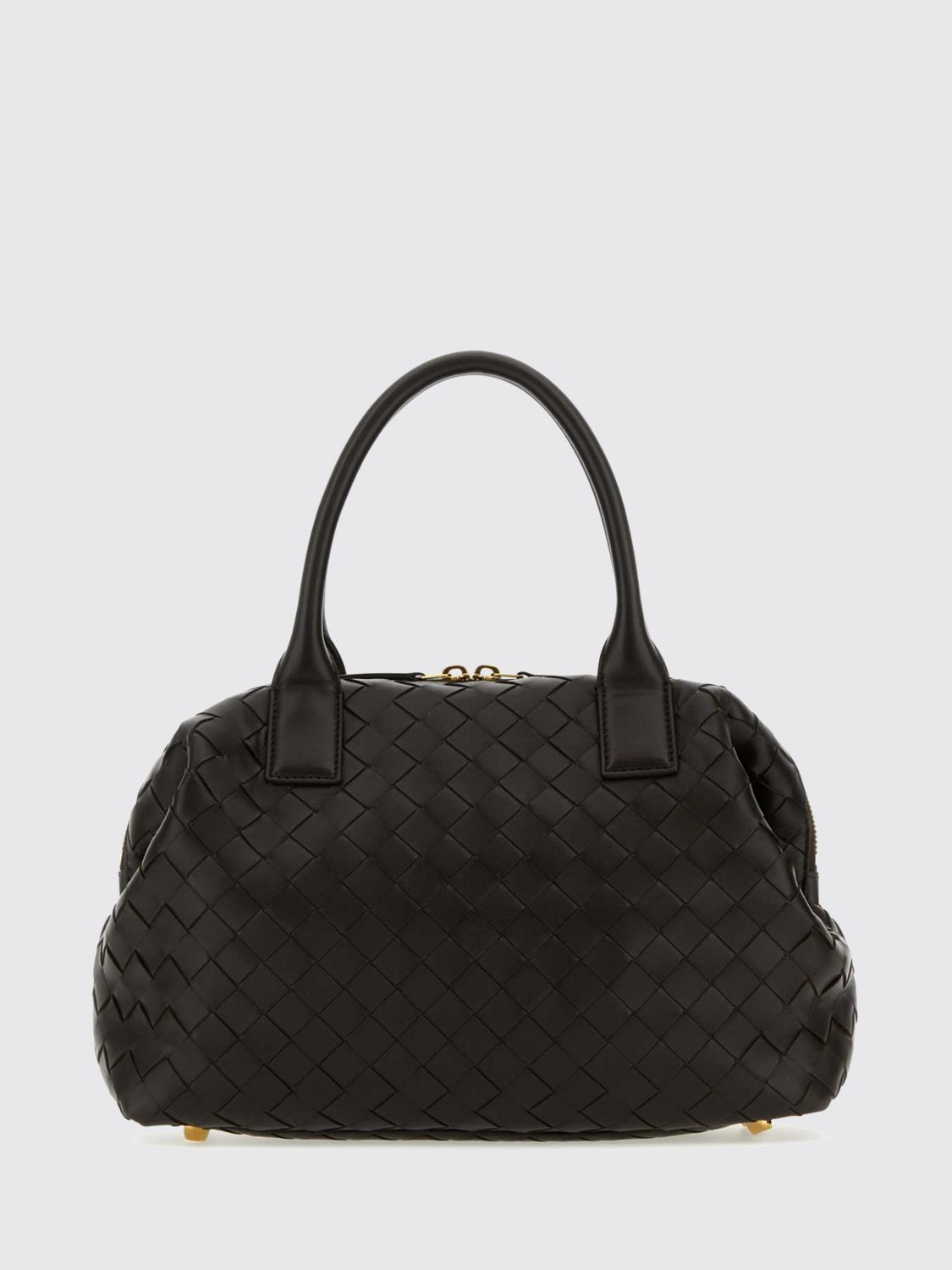 intrecciato nappa leather mini handbag with shoulder strap