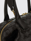 intrecciato nappa leather mini handbag with shoulder strap