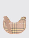 horseshoe crossbody bag in quilted twill with vintage check pattern