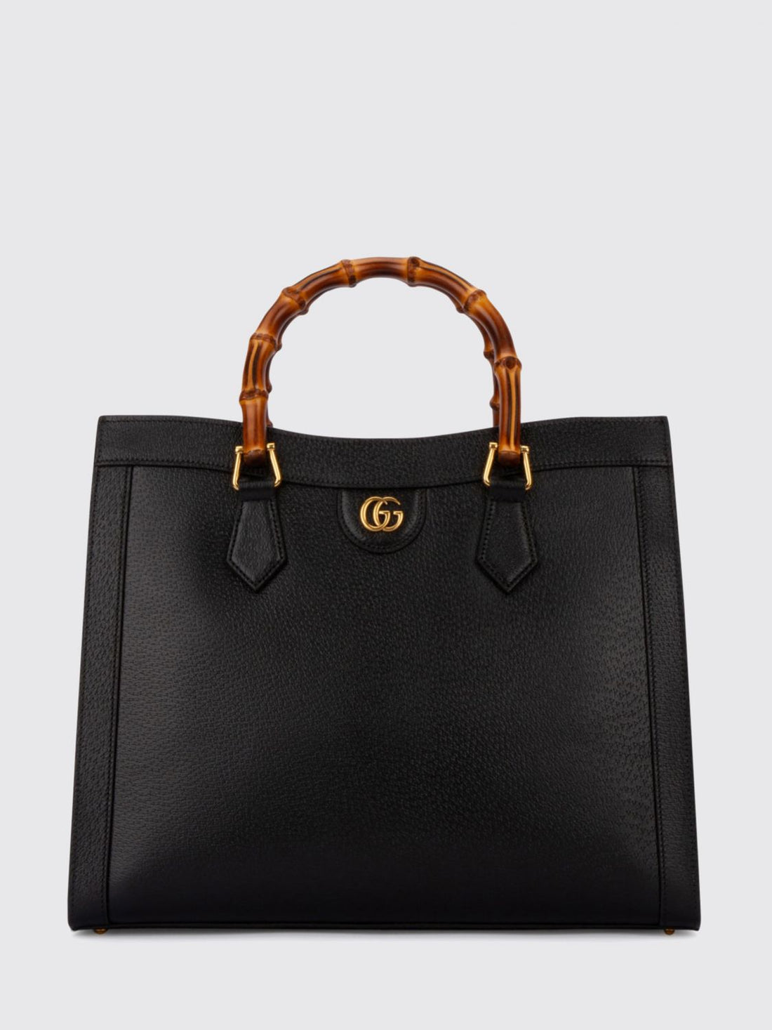 GUCCI OS diana grained leather tote bag with bamboo handles