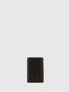 utility keyring in nappa leather with spring clip and ring