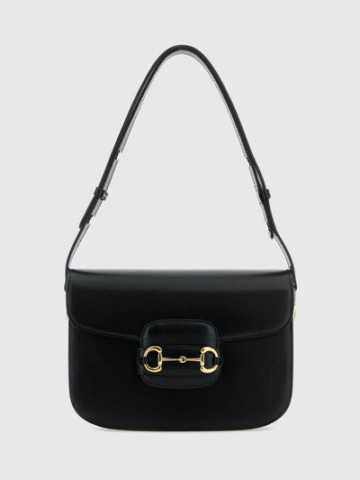 horsebit 1955 leather crossbody bag with logo detail