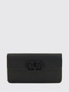 vlogo signature grained calfskin wallet on chain