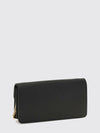 vlogo signature grained calfskin wallet on chain