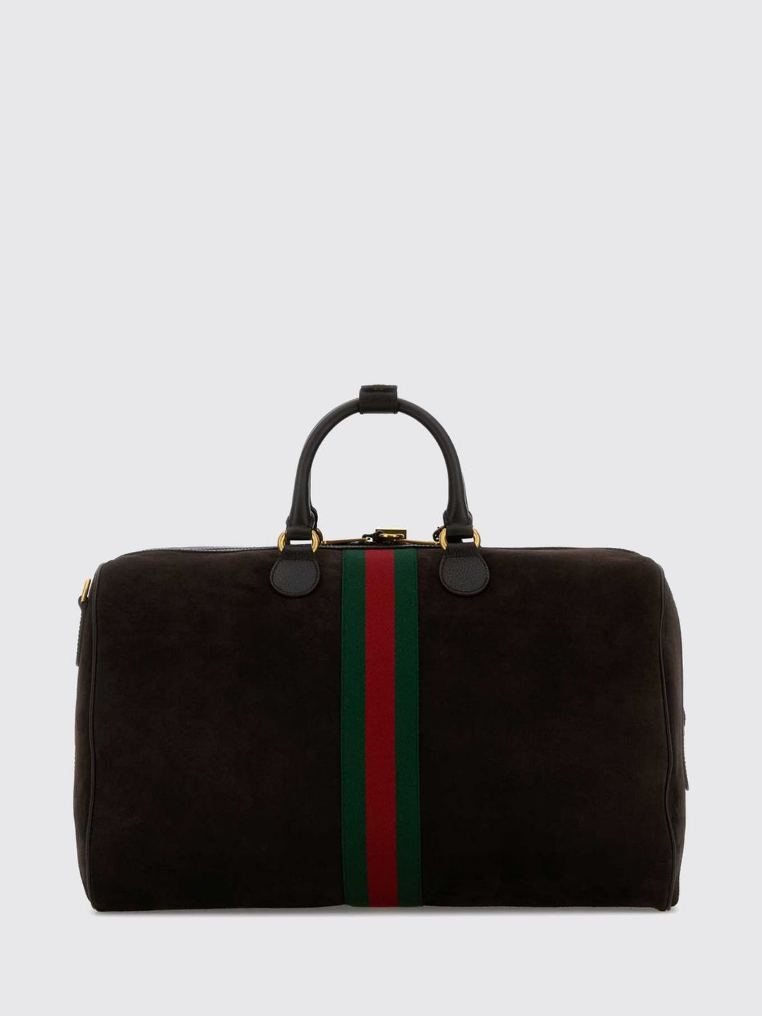 GUCCI OS savoy medium suede monogram travel bag