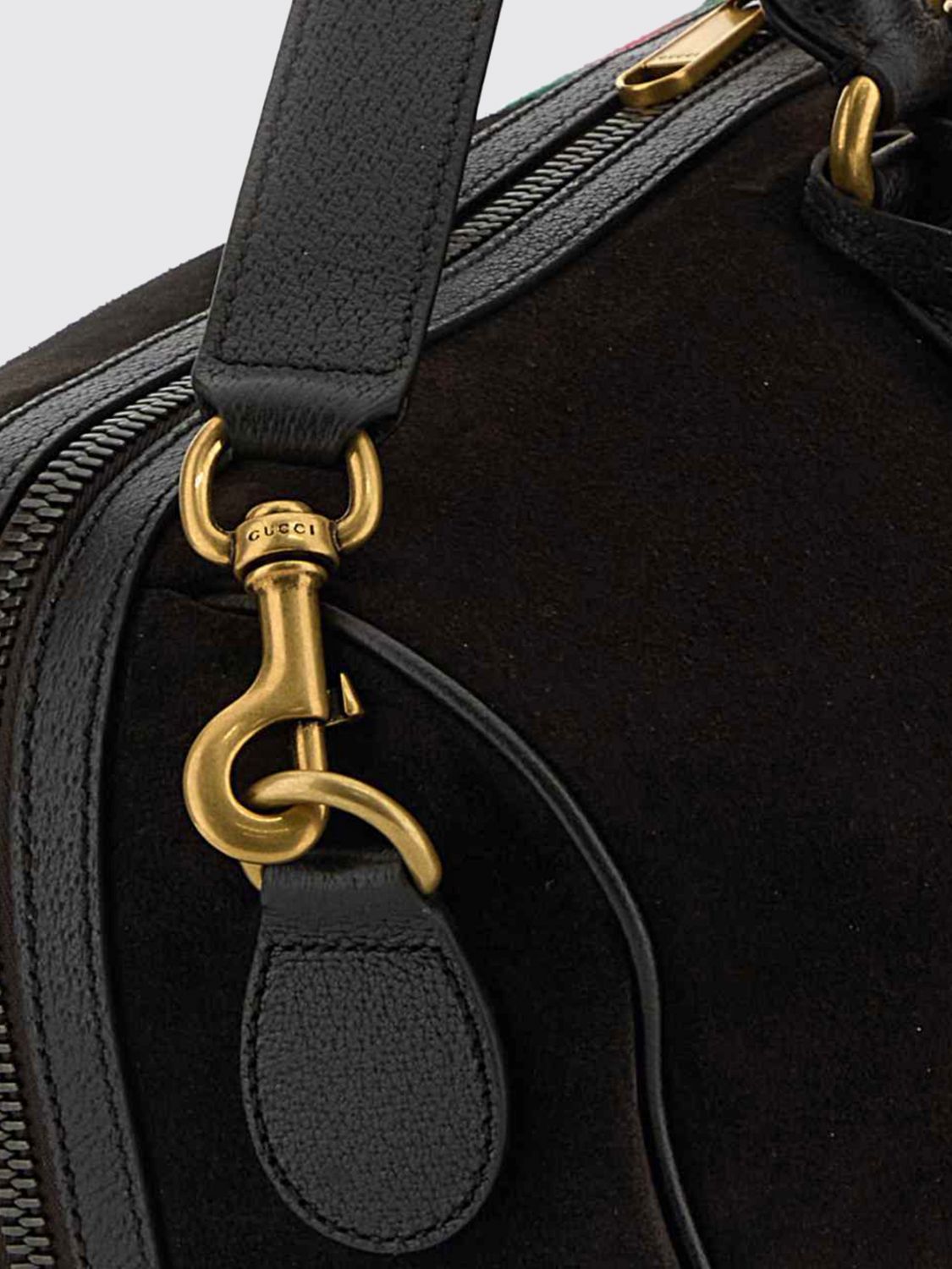 savoy medium suede monogram travel bag