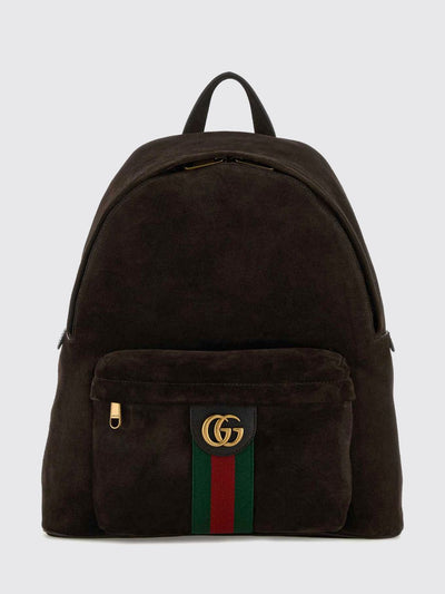 ophidia suede backpack with gg monogram