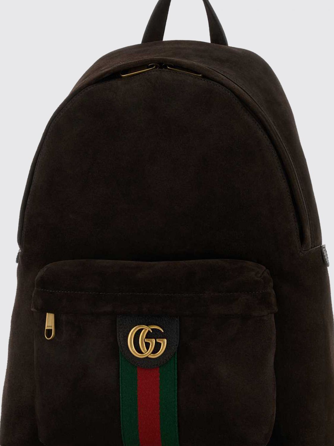 ophidia suede backpack with gg monogram