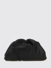 draped calfskin leather mini bag with a thin shoulder strap