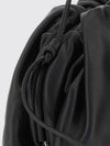draped calfskin leather mini bag with a thin shoulder strap