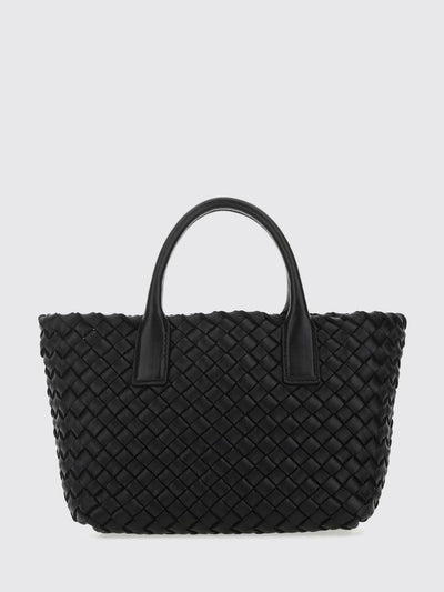 cabat mini intrecciato lambskin bag with double handle