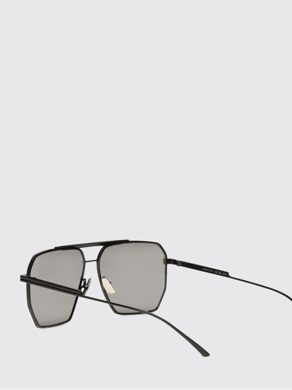 rectangular metal aviator sunglasses with double bridge