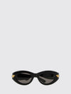 mitre cat-eye sunglasses in acetate with contrast logo