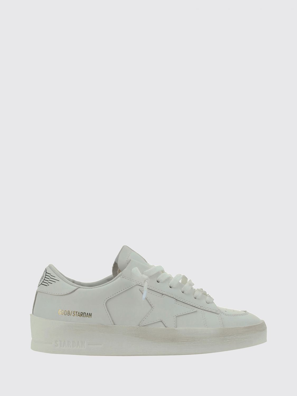 stardan calfskin leather sneakers with distressed effect