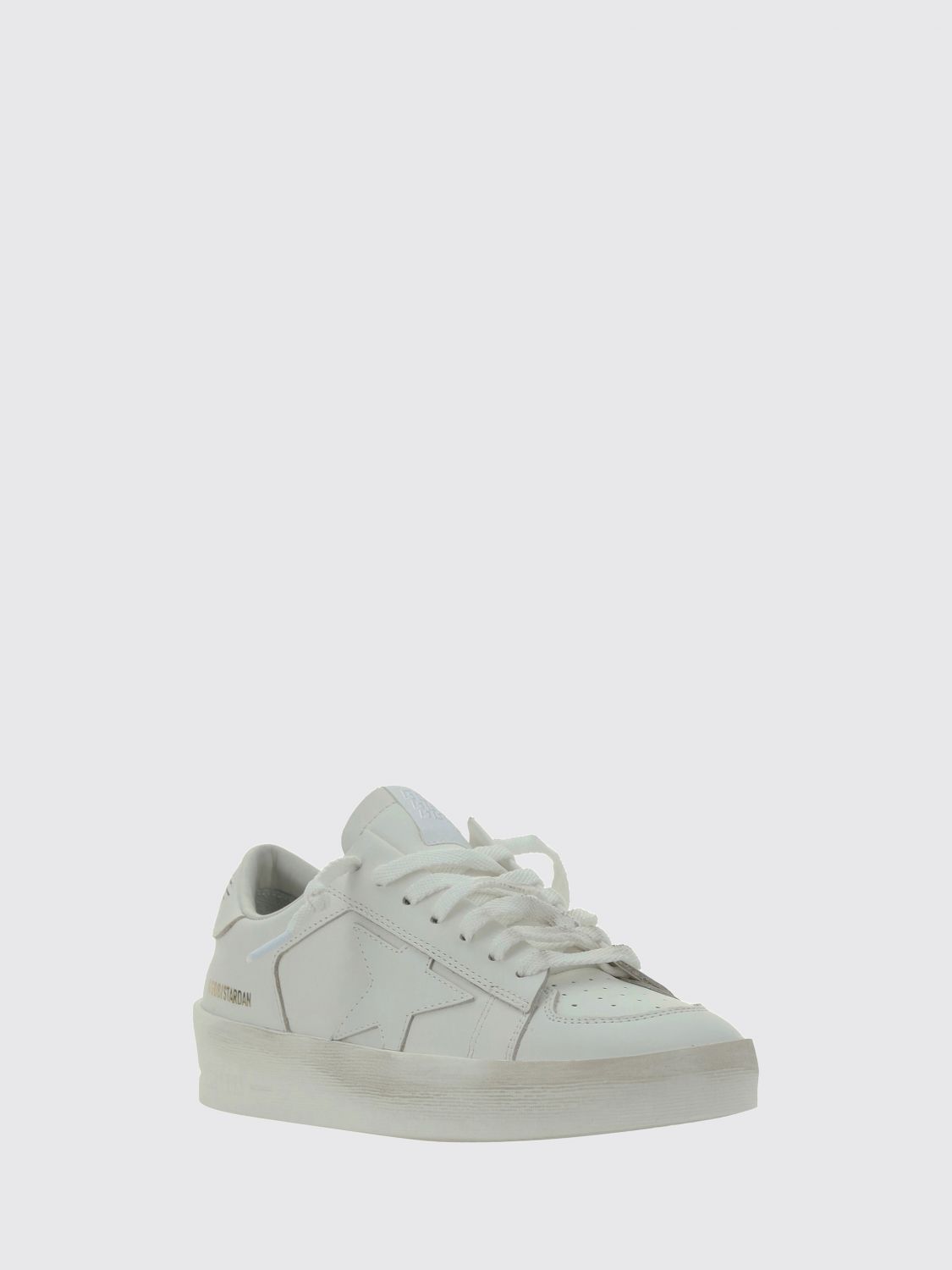stardan calfskin leather sneakers with distressed effect