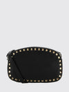 rockstud embroidered calfskin mini crossbody bag