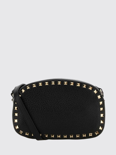 rockstud embroidered calfskin mini crossbody bag