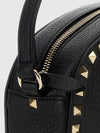 rockstud embroidered calfskin mini crossbody bag