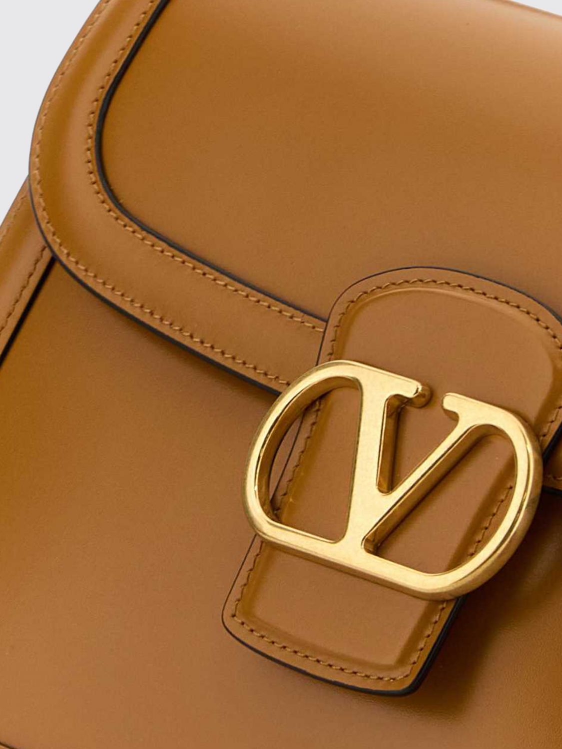 9to5 small calfskin crossbody bag with vlogo signature