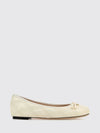 vlogo signature quilted leather ballet flats with bow