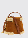 pulse vanity mini bag in shearling and suede leather