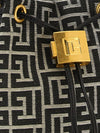pulse mini bucket bag with pb monogram and padlock