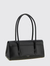 marlene grained calfskin leather shoulder bag