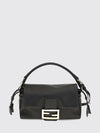 baguette mini bag in nappa leather with drawstring closure and ff logo