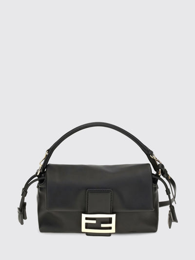 baguette mini bag in nappa leather with drawstring closure and ff logo
