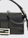 baguette mini bag in nappa leather with drawstring closure and ff logo