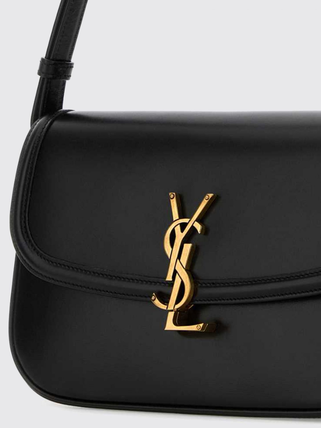 solferino shoulder bag in lambskin with ysl monogram