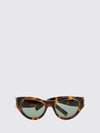 tortoiseshell acetate cat-eye sunglasses with ysl logo on temples