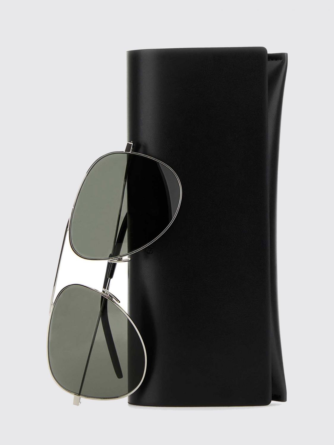 metal aviator sunglasses with teardrop lenses