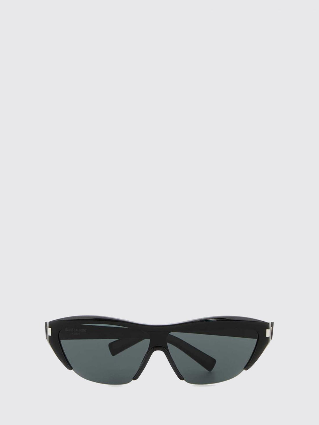 SAINT LAURENT OS black acetate cat-eye sunglasses with flared shape and nylon lenses