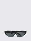 black acetate cat-eye sunglasses with flared shape and nylon lenses