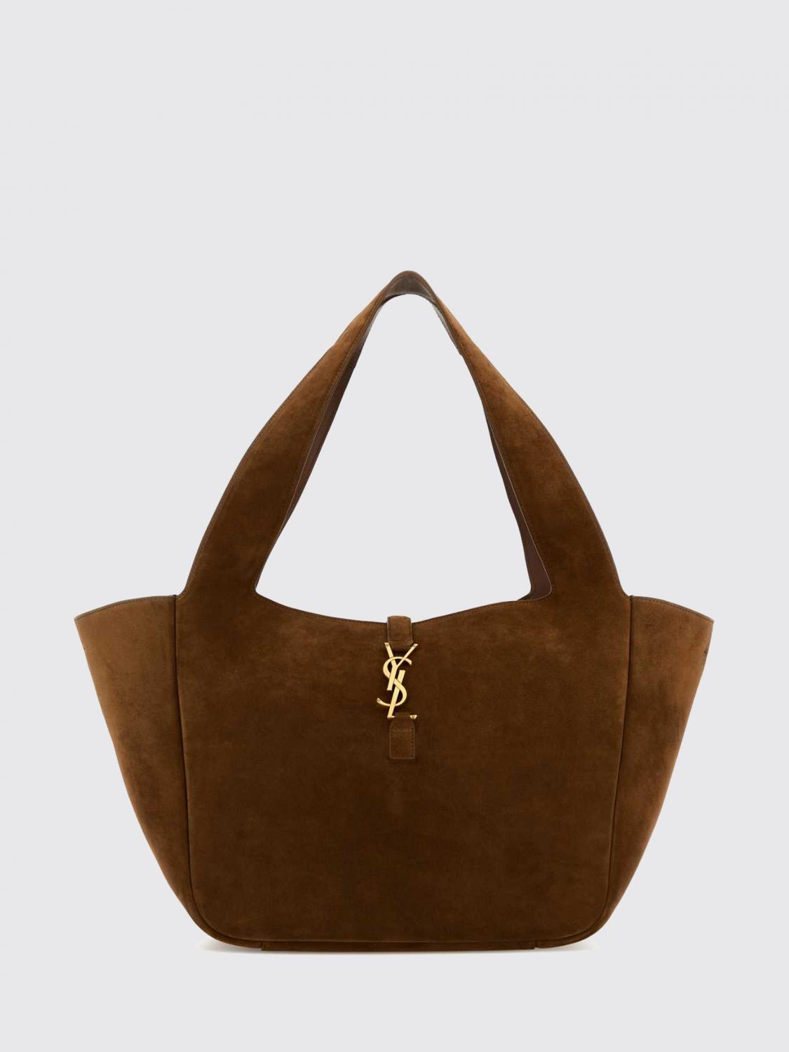 le 5 à 7 bea suede tote bag with ysl monogram buckle