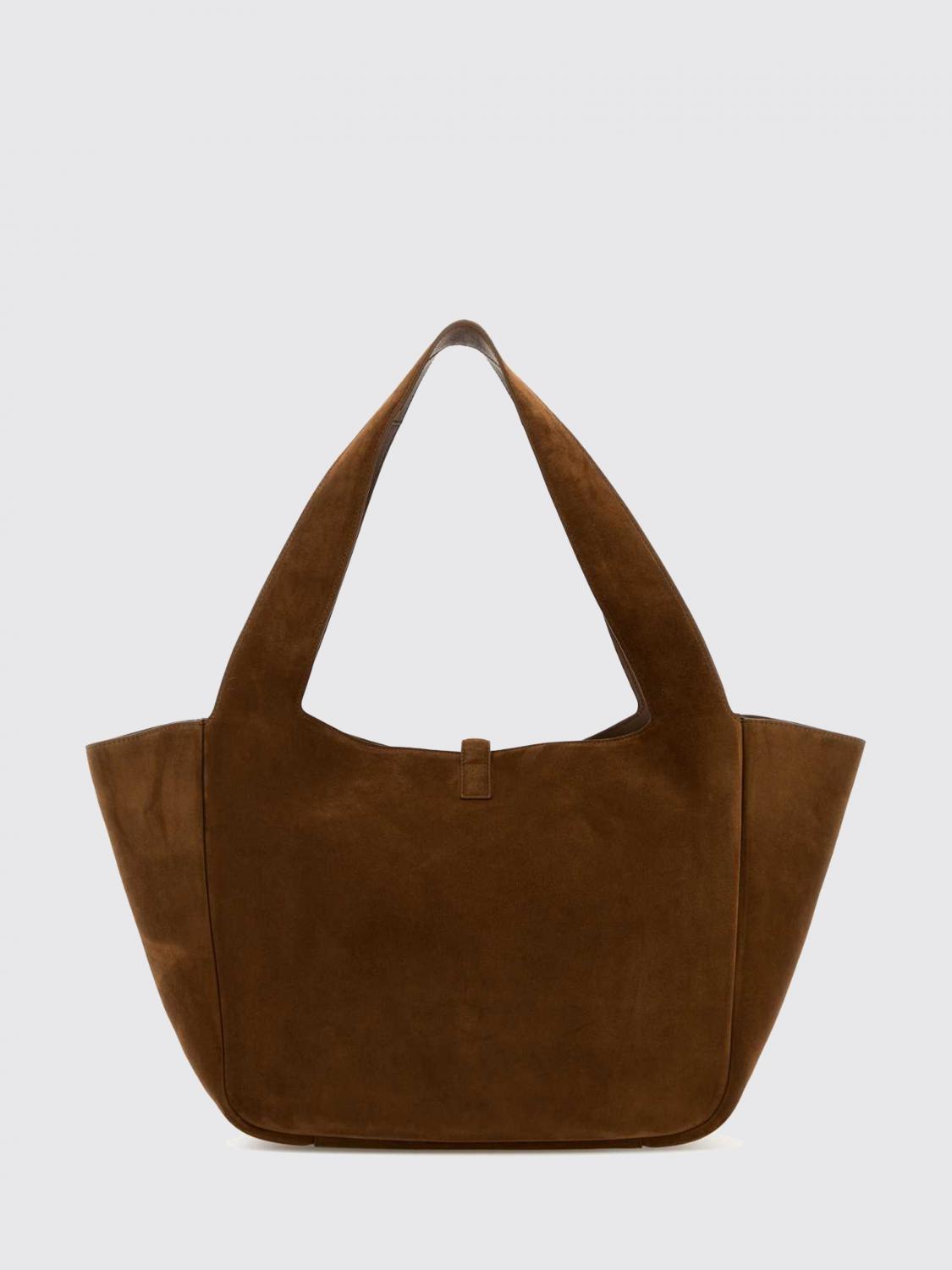 le 5 à 7 bea suede tote bag with ysl monogram buckle
