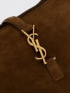 le 5 à 7 bea suede tote bag with ysl monogram buckle