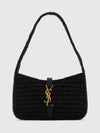 le 5 à 7 crochet raffia mini bag with ysl monogram