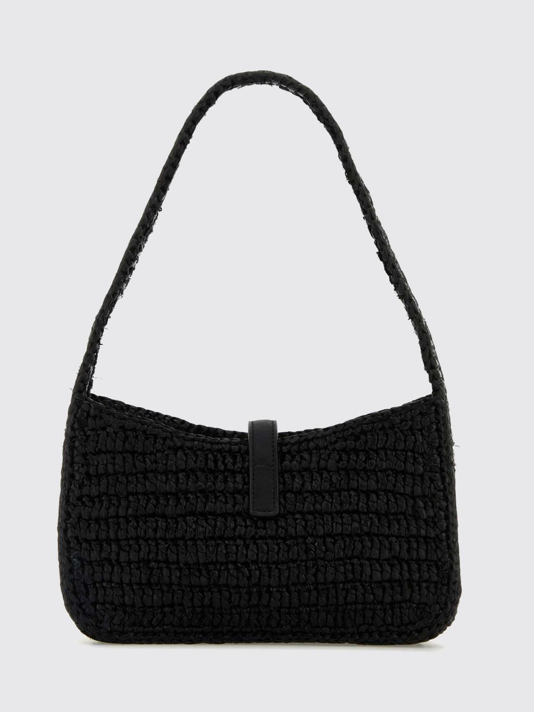 SAINT LAURENT OS le 5 à 7 crochet raffia mini bag with ysl monogram