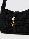 le 5 à 7 crochet raffia mini bag with ysl monogram