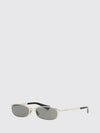 rounded sunglasses in metal and acetate with engraved logo