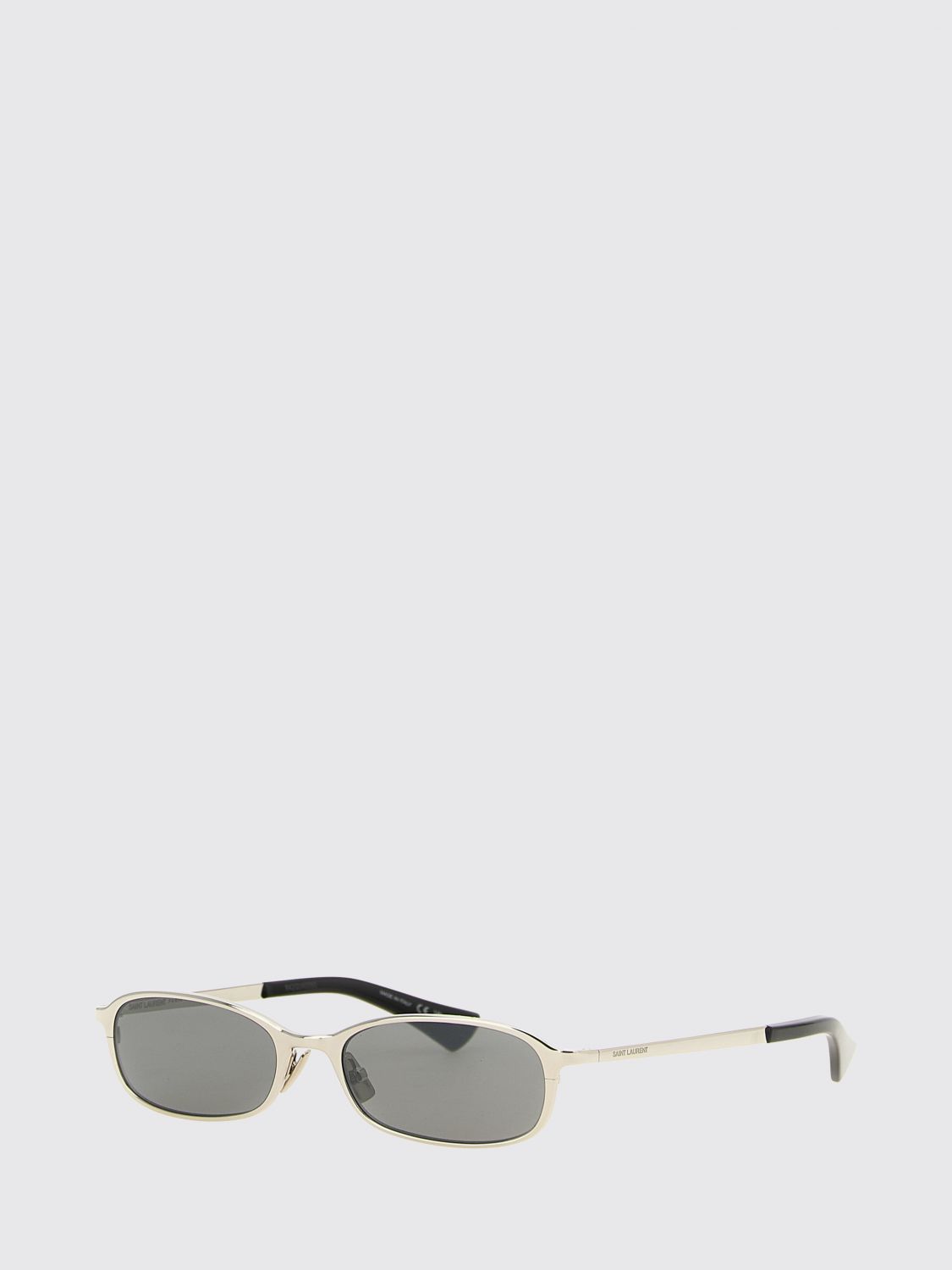rounded sunglasses in metal and acetate with engraved logo